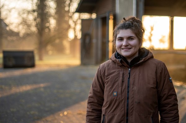 Herdenmanagerin Lydia Pelzers Arbeitstag beginnt um 5:30 Uhr