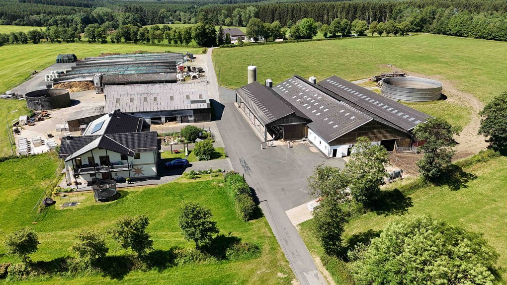 Luftbild des Sonnehofes in Dahlem