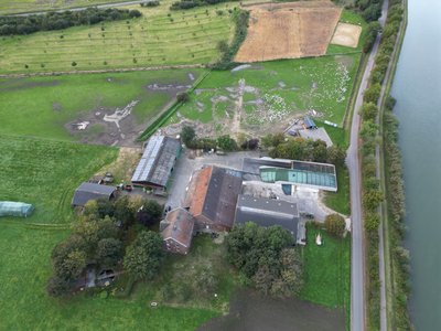 Luftaufnahme vom Milchhof Billmann